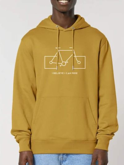 SWEAT CAPUCHE HOMME "I BELIEVE I CAN RIDE" PAR LEDUC