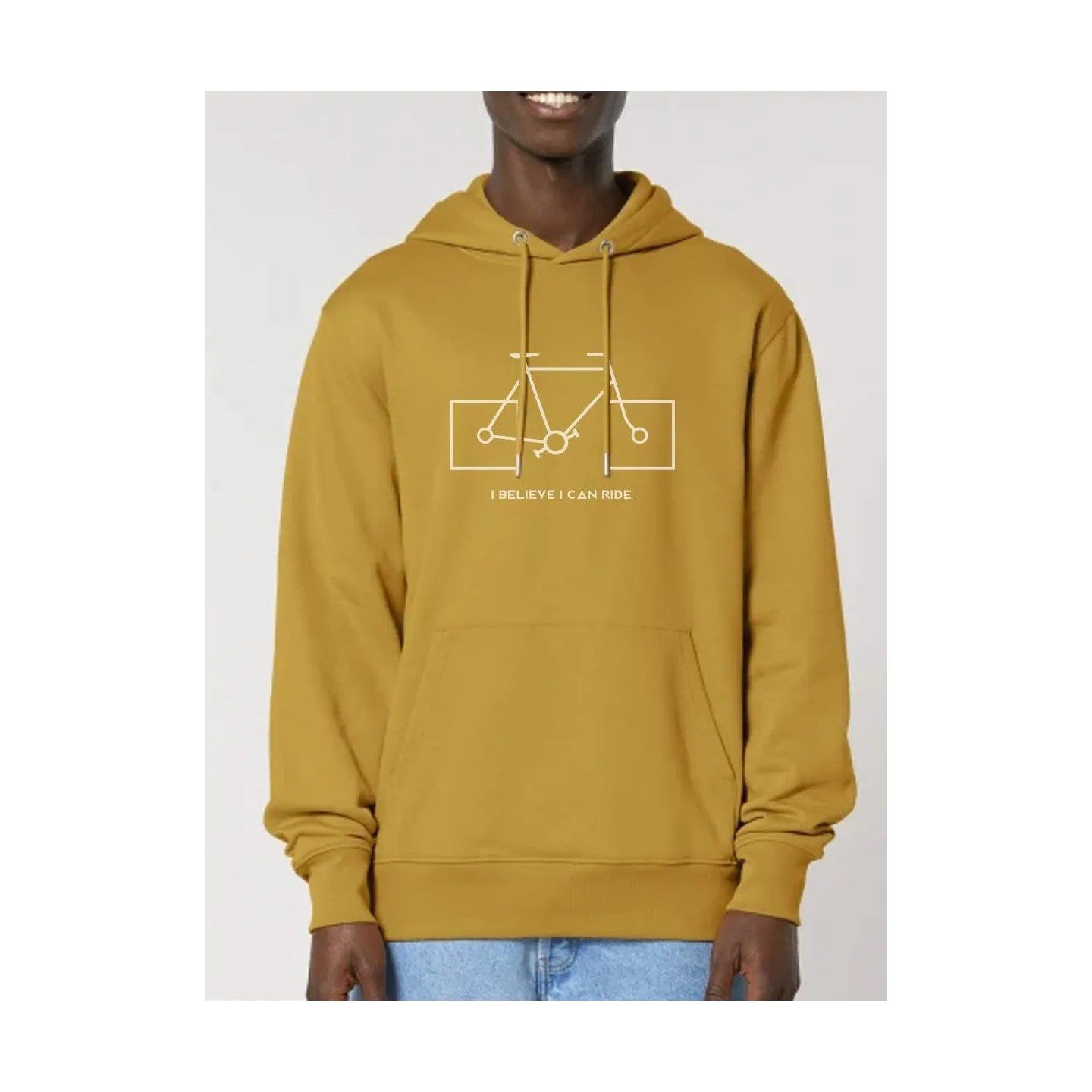 SWEAT CAPUCHE HOMME "I BELIEVE I CAN RIDE" PAR LEDUC