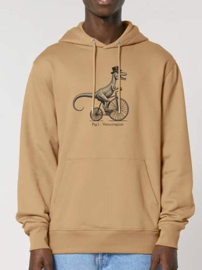 SWEAT CAPUCHE HOMME "VELOCIRAPTOR" PAR LEDUC