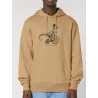 SWEAT CAPUCHE HOMME "VELOCIRAPTOR" PAR LEDUC