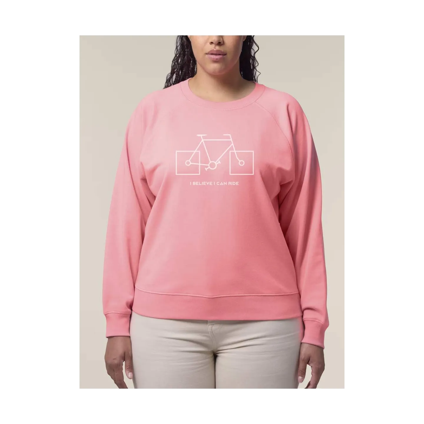 SWEAT FEMME "I BELIEVE I CAN RIDE" PAR LEDUC