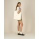 Mid Tote Bag - Cream