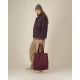 Mid Tote Bag - Burgundy