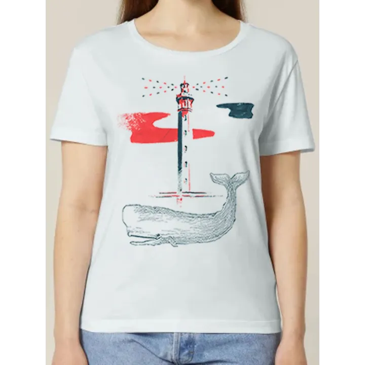 TEE-SHIRT FEMME "BALEINE" BY JORDAN GENTS