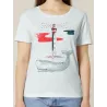 TEE-SHIRT FEMME "BALEINE" BY JORDAN GENTS