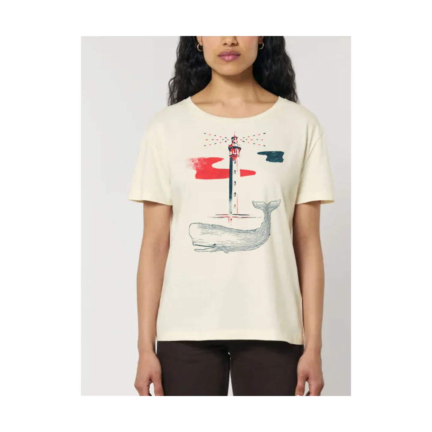 TEE-SHIRT FEMME "BALEINE" BY JORDAN GENTS