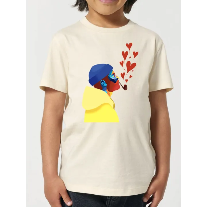 T-SHIRT ENFANTS "AMOUREUX DES ÉTOILES" BY ATELIER SALÉ