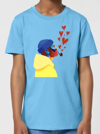 T-SHIRT ENFANTS "AMOUREUX DES ÉTOILES" BY ATELIER SALÉ