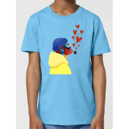 T-SHIRT ENFANTS "AMOUREUX DES ÉTOILES" BY ATELIER SALÉ