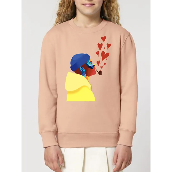 SWEAT ENFANTS "AMOUREUX DES ÉTOILES" BY ATELIER SALÉ