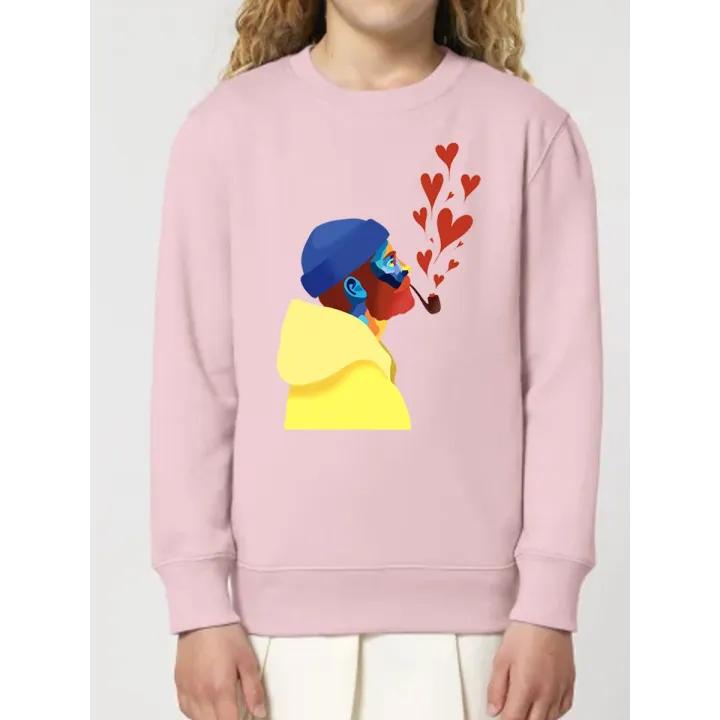 SWEAT ENFANTS "AMOUREUX DES ÉTOILES" BY ATELIER SALÉ