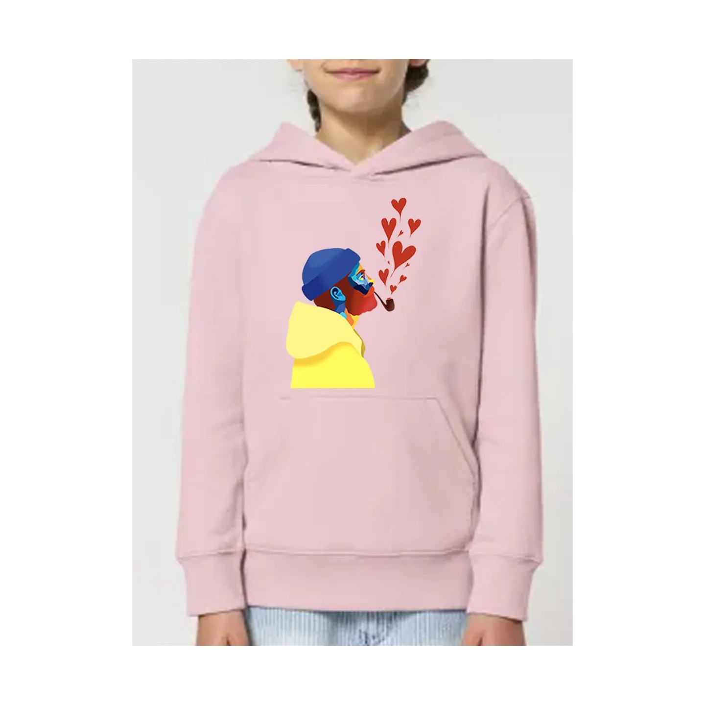SWEAT CAPUCHE ENFANT "AMOUREUX DES ÉTOILES" BY ATELIER SALÉ