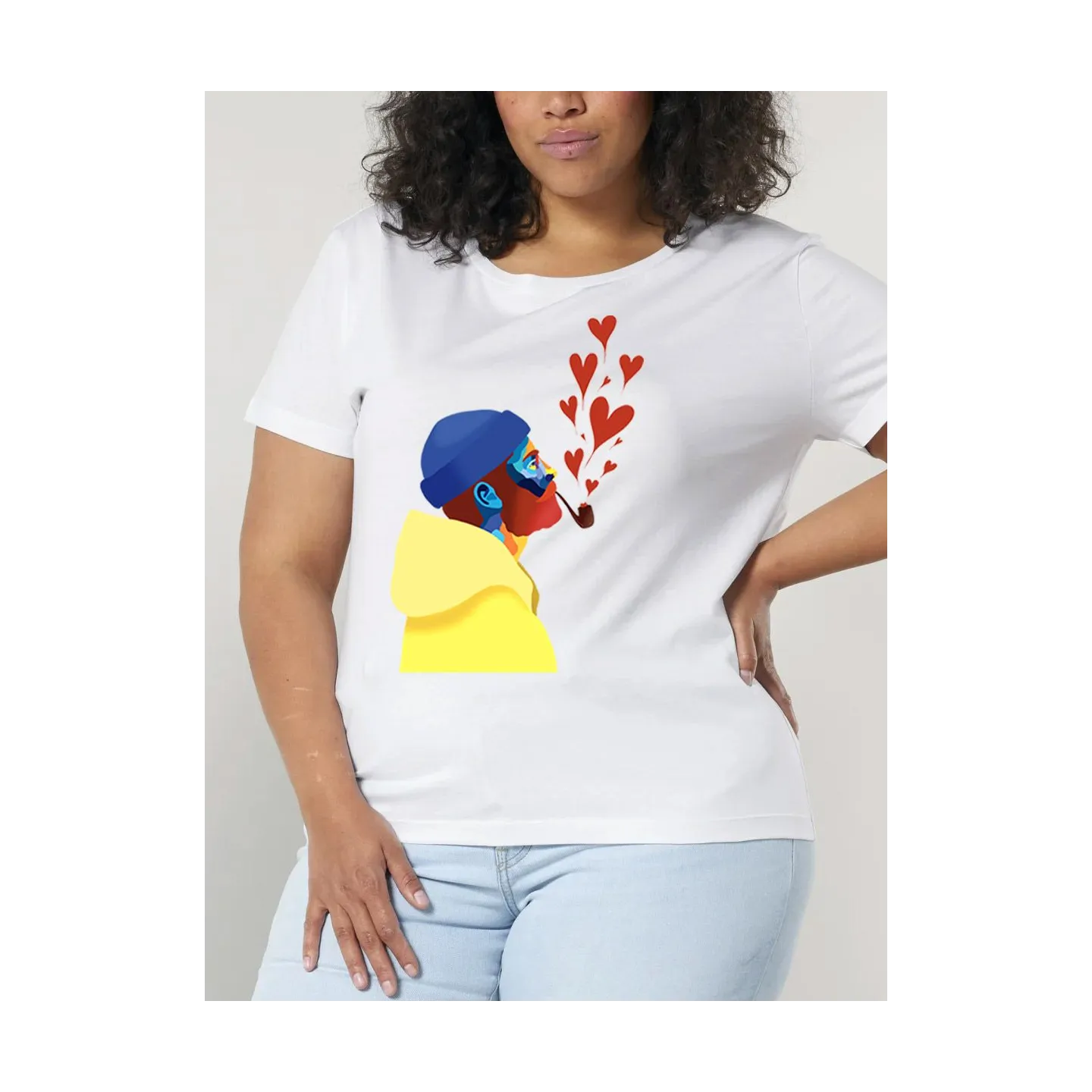 T-SHIRT FEMME "AMOUREUX DES ÉTOILES" BY ATELIER SALÉ