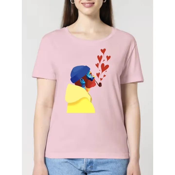 T-SHIRT FEMME "AMOUREUX DES ÉTOILES" BY ATELIER SALÉ