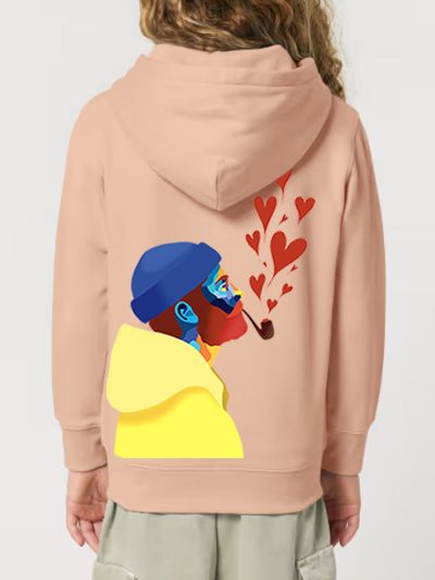 SWEAT CAPUCHE ZIP ENFANT "AMOUREUX DES ÉTOILES" BY ATELIER SALÉ