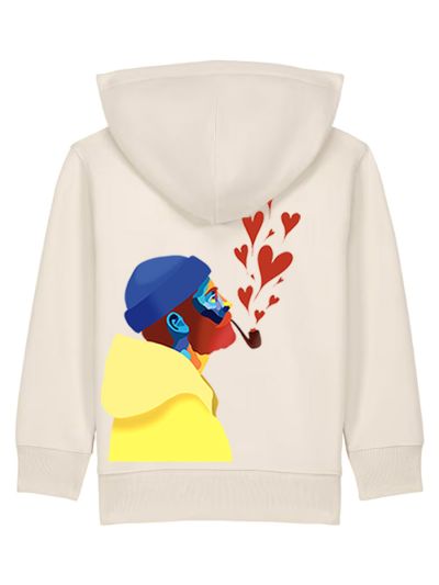 SWEAT CAPUCHE ZIP ENFANT "AMOUREUX DES ÉTOILES" BY ATELIER SALÉ