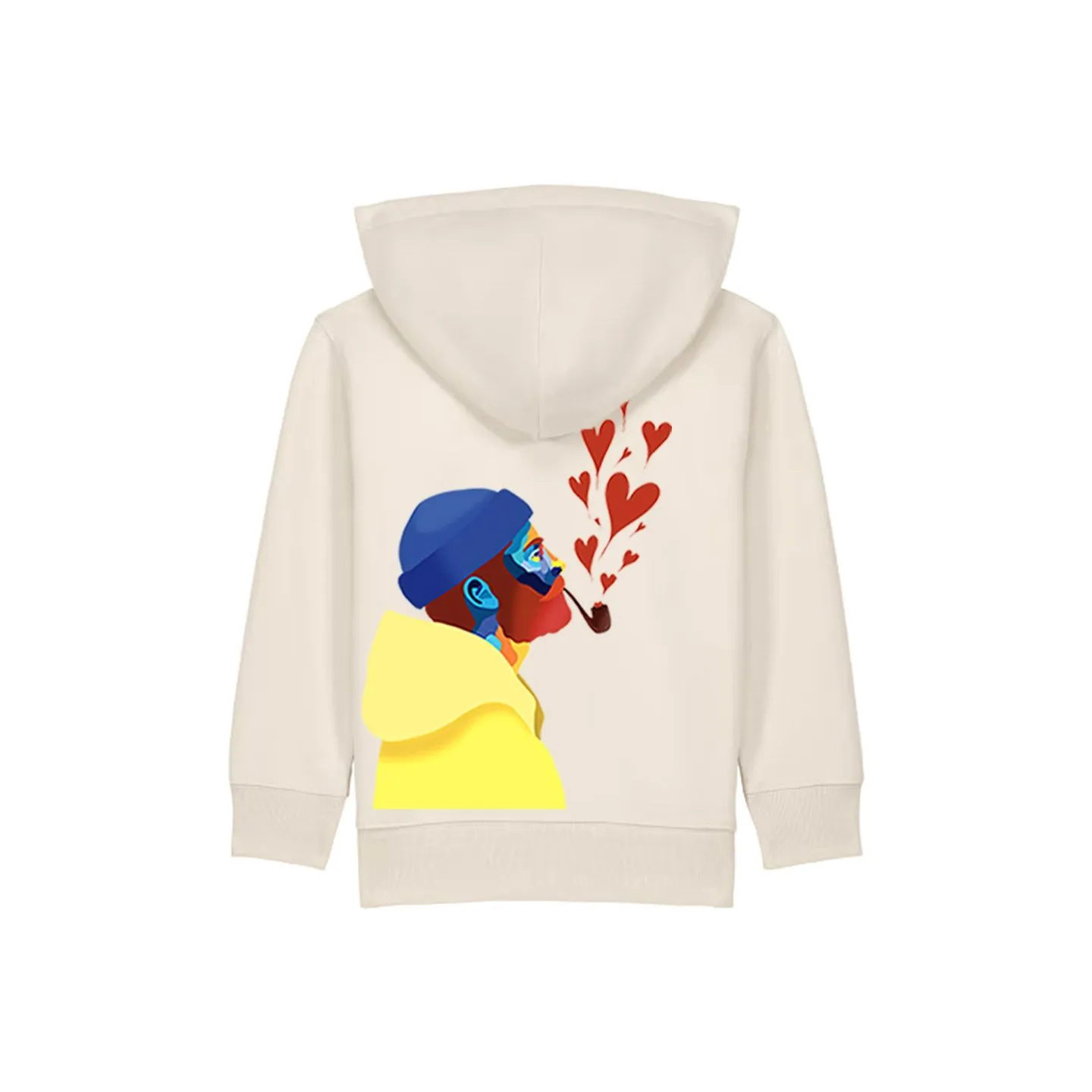 SWEAT CAPUCHE ZIP ENFANT "AMOUREUX DES ÉTOILES" BY ATELIER SALÉ