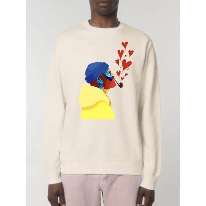 SWEAT UNISEXE "AMOUREUX DES ÉTOILES" BY ATELIER SALÉ