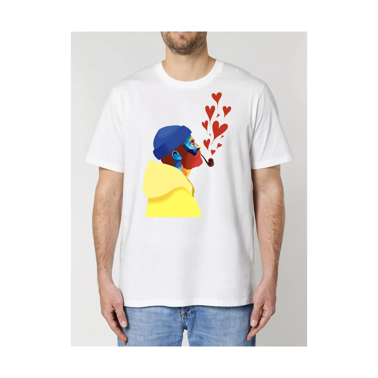 T-SHIRT HOMME "AMOUREUX DES ÉTOILES" BY ATELIER SALÉ
