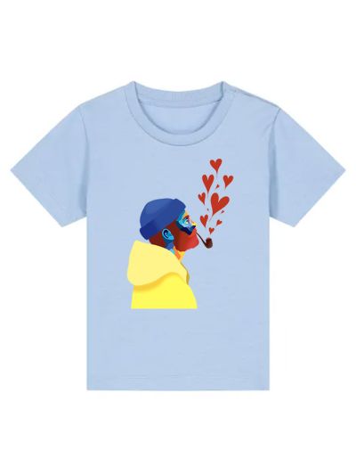T-SHIRT BÉBÉ "AMOUREUX DES ÉTOILES" BY ATELIER SALÉ