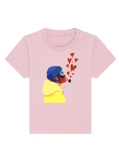 T-SHIRT BÉBÉ "AMOUREUX DES ÉTOILES" BY ATELIER SALÉ