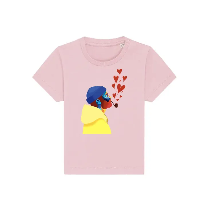 T-SHIRT BÉBÉ "AMOUREUX DES ÉTOILES" BY ATELIER SALÉ