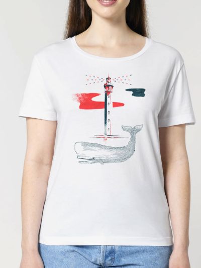 T-SHIRT FEMME "BALEINE" BY JORDAN GENTS