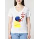 T-SHIRT FEMME COL V "AMOUREUX DES ÉTOILES" BY ATELIER SALÉ