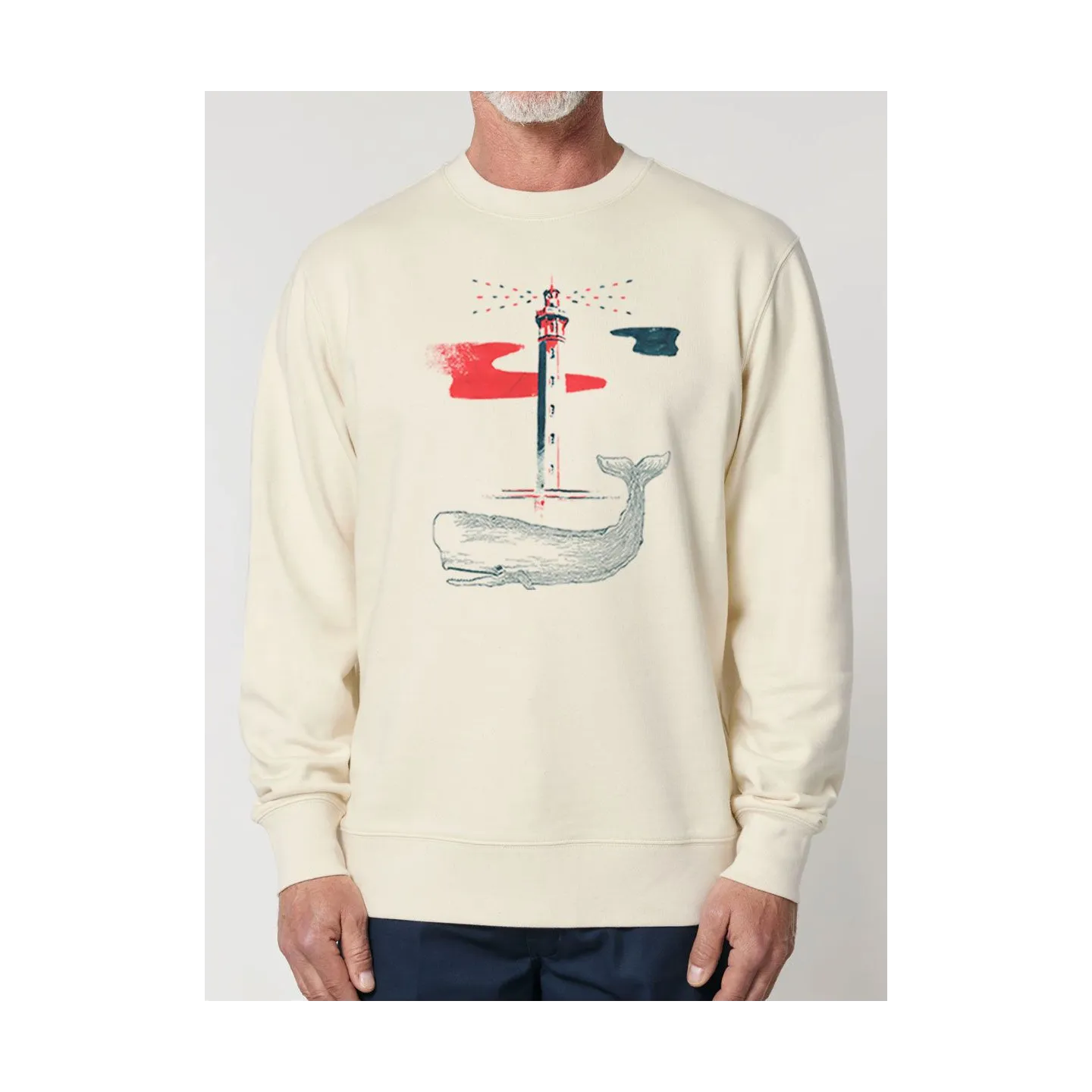 SWEAT HOMME "BALEINE" BY JORDAN GENTES