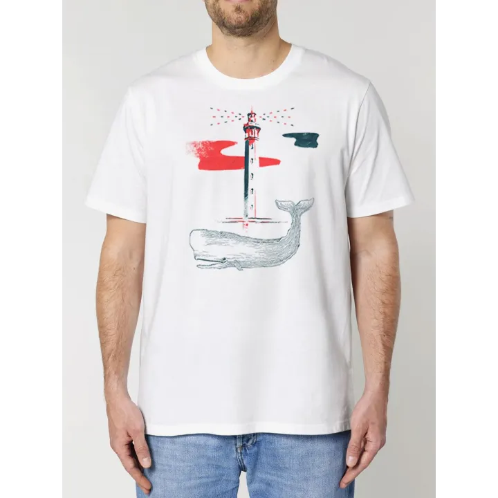 T-SHIRT HOMME "BALEINE" BY JORDAN GENTES