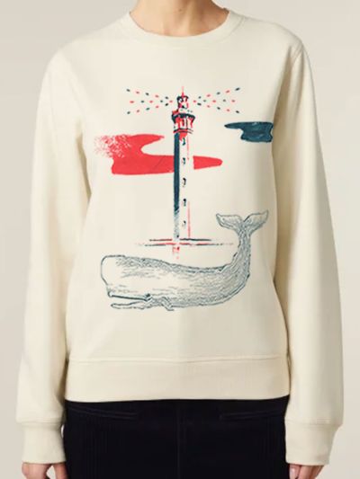 T-SHIRT MANCHE LONG FEMME "BALEINE" BY JORDAN GENTS