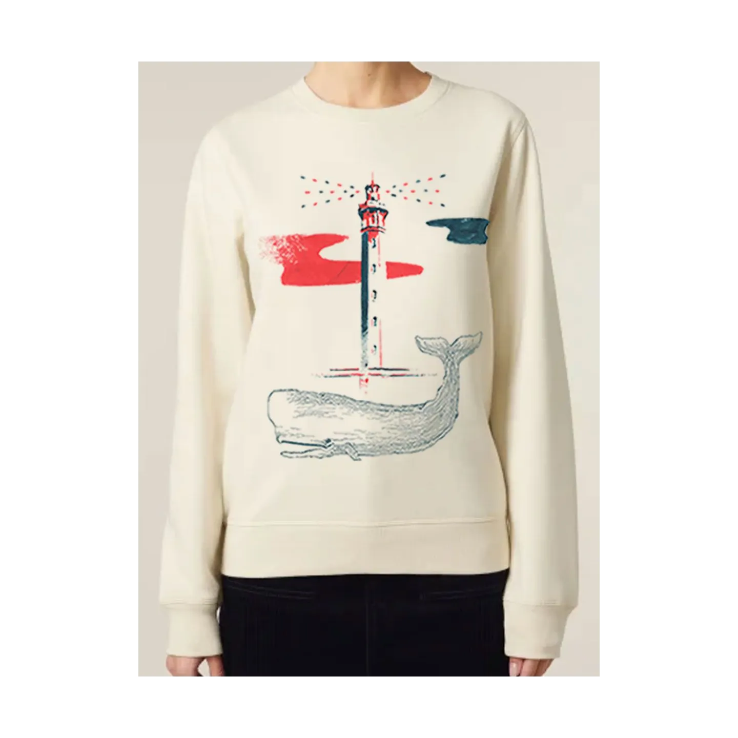 T-SHIRT MANCHE LONG FEMME "BALEINE" BY JORDAN GENTS