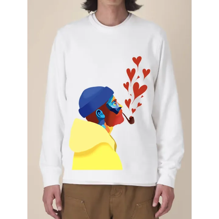 SWEAT UNISEXE COL ROND "AMOUREUX DES ÉTOILES" BY ATELIER SALÉ