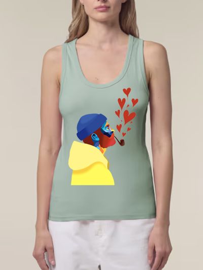 DÉBARDEUR FEMME "AMOUREUX DES ÉTOILES" BY ATELIER SALÉ