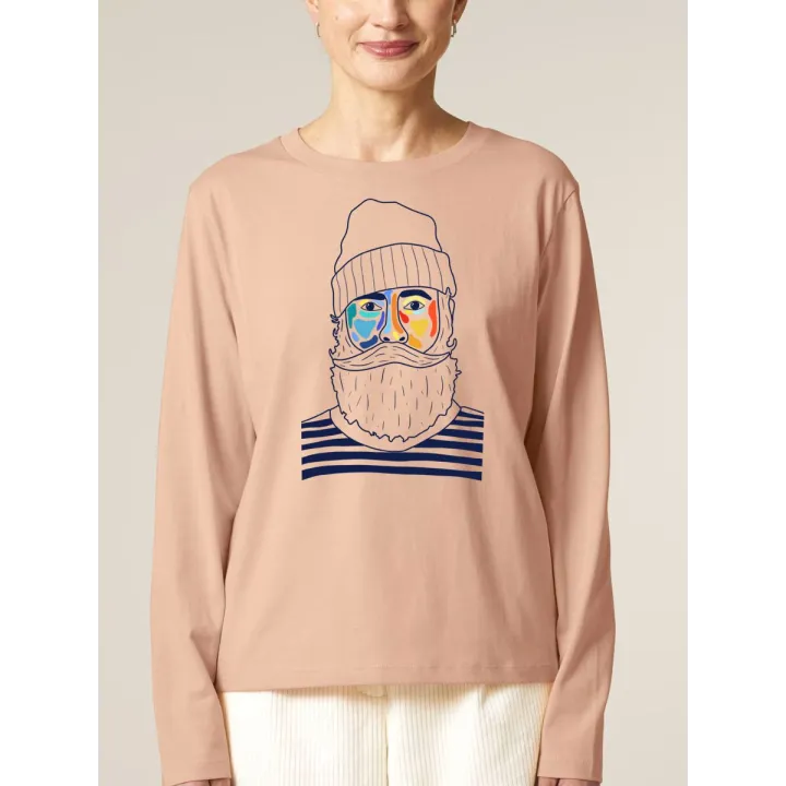T-SHIRT FEMME MANCHES LONGUES "MARIN" BY ATELIER SALÉ