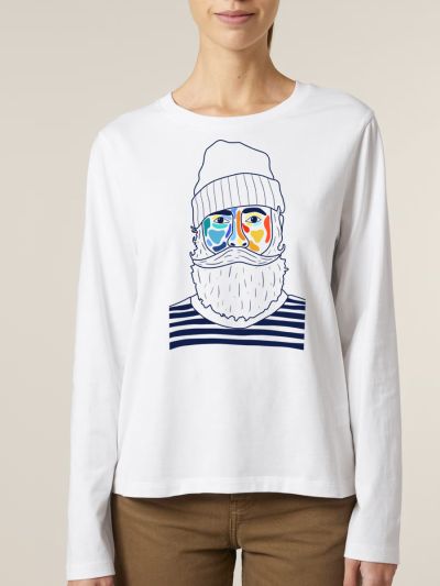 T-SHIRT FEMME MANCHES LONGUES "MARIN" BY ATELIER SALÉ