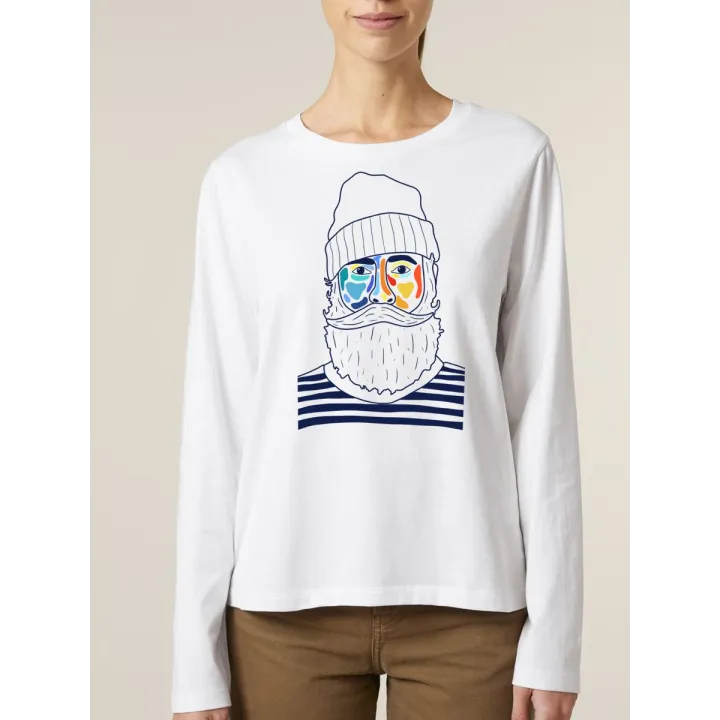 T-SHIRT FEMME MANCHES LONGUES "MARIN" BY ATELIER SALÉ