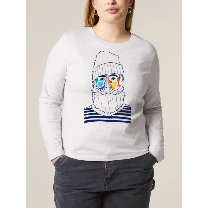T-SHIRT FEMME MANCHES LONGUES "MARIN" BY ATELIER SALÉ