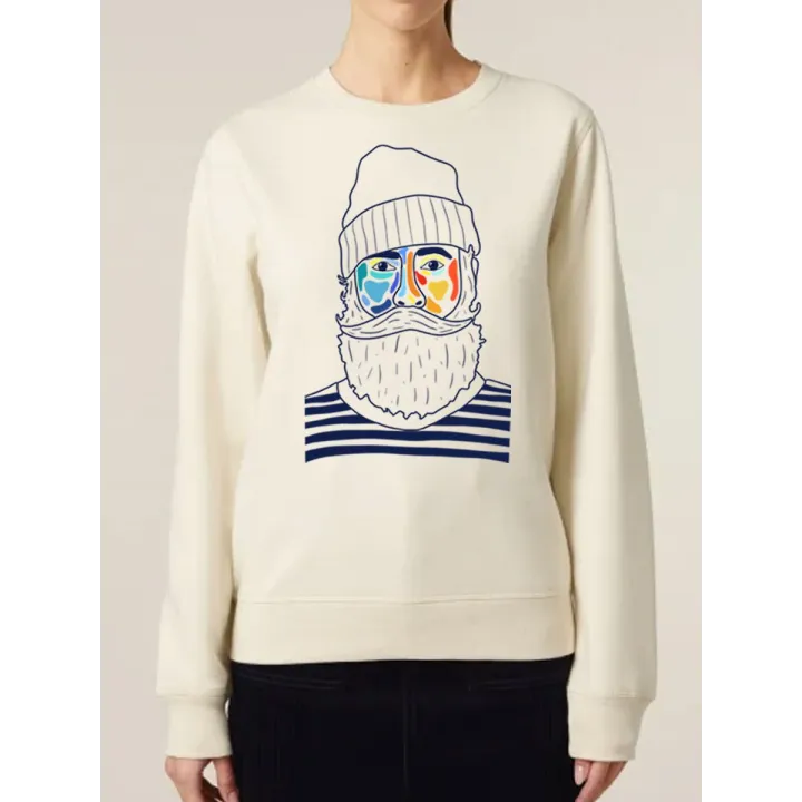 SWEAT UNISEXE COL ROND "MARIN" BY ATELIER SALÉ