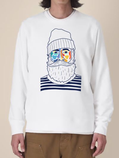 SWEAT UNISEXE COL ROND "MARIN" BY ATELIER SALÉ