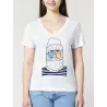 T-SHIRT FEMME COL V "MARIN" BY ATELIER SALÉ