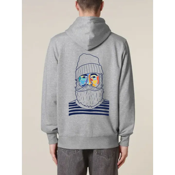 SWEAT UNISEXE ZIP CAPUCHE "MARIN" BY ATELIER SALÉ