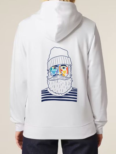 SWEAT UNISEXE ZIP CAPUCHE "MARIN" BY ATELIER SALÉ