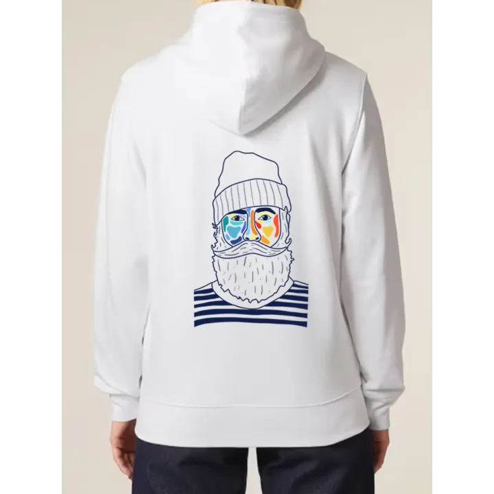 SWEAT UNISEXE ZIP CAPUCHE "MARIN" BY ATELIER SALÉ