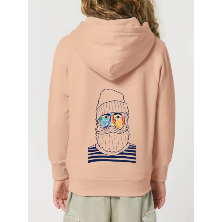 SWEAT ENFANTS ZIP CAPUCHE "MARIN" BY ATELIER SALÉ