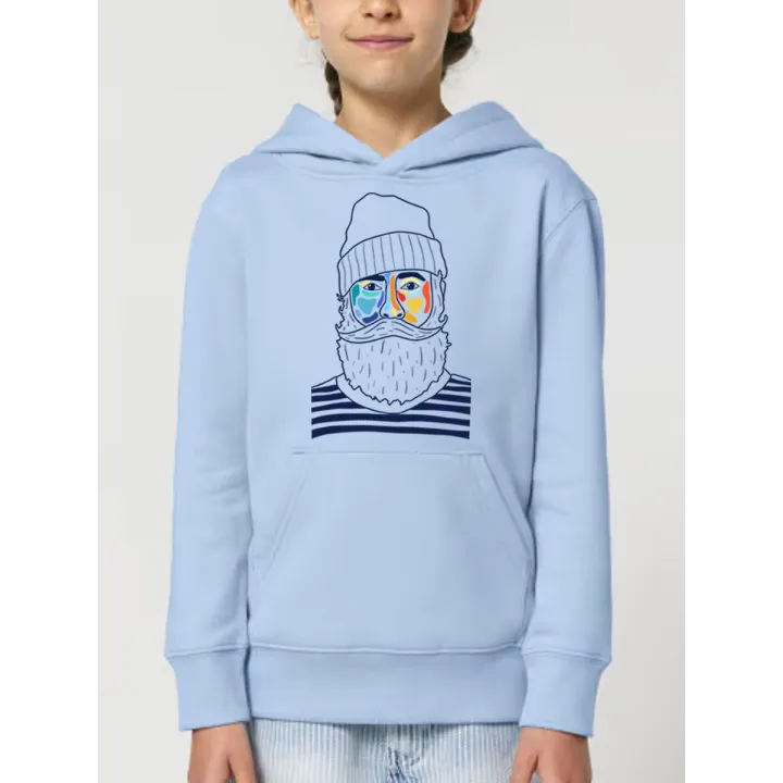 SWEAT ENFANTS CAPUCHE "MARIN" BY ATELIER SALÉ