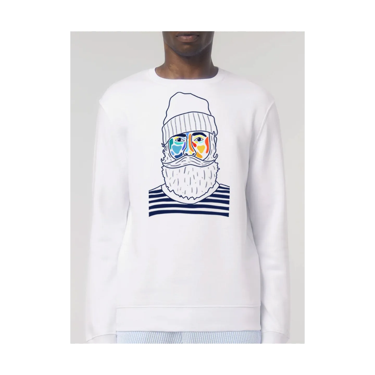 SWEAT UNISEXE COL ROND "MARIN" BY ATELIER SALÉ