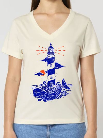 T-SHIRT FEMME "BALEINE" BY JORDAN GENTS
