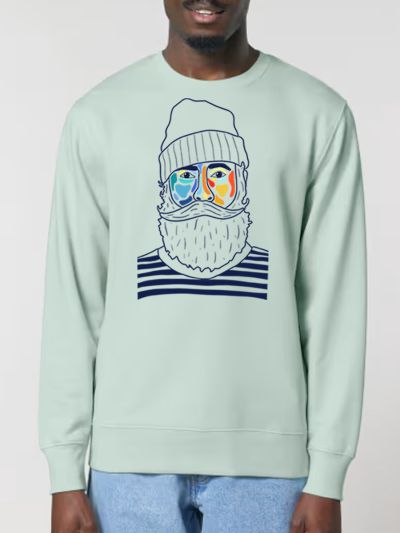 SWEAT UNISEXE COL ROND "MARIN" BY ATELIER SALÉ