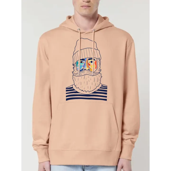 SWEAT HOMME CAPUCHE "MARIN" BY ATELIER SALÉ